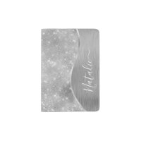 Silver Glitter Glam Bling Personalized Metallic