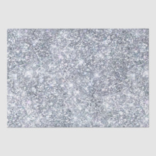 Silver Glitter Glam Bling Trend Stylish Gift Her Tissue Paper