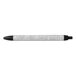 Silver Glitter Hair Makeup Salon Promotion Pen