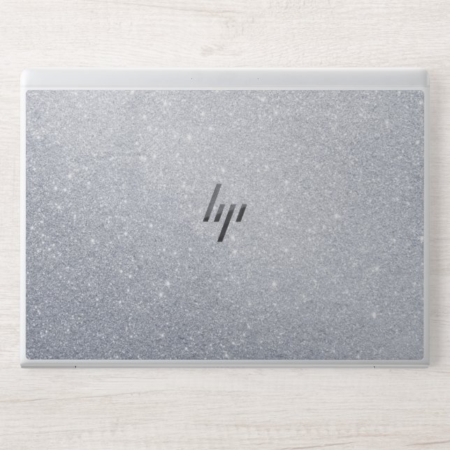 Silver glitter HP EliteBook 830 G5/G6, 735 G5/G6 HP Laptop Skin (Front)