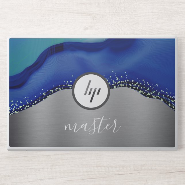  silver glitter HP EliteBook 850  HP Laptop Skin (Front)