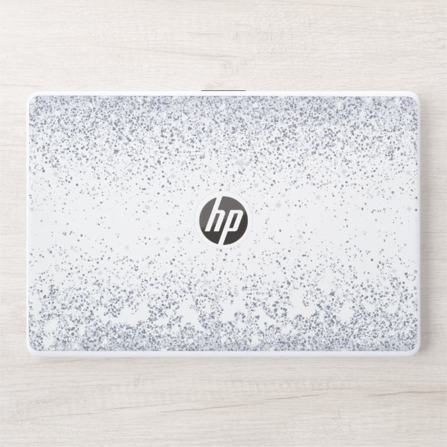 Silver Glitter HP Laptop skin 15t/15z (Front)