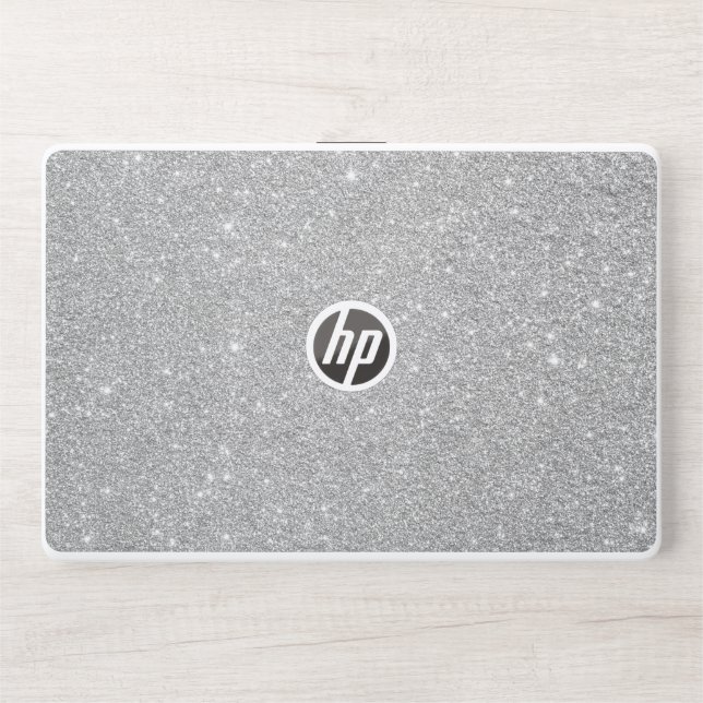 Silver Glitter HP Laptop skin 15t/15z (Front)