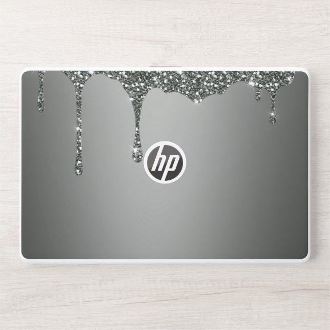 Silver Glitter HP Laptop skin 15t/15z (Front)