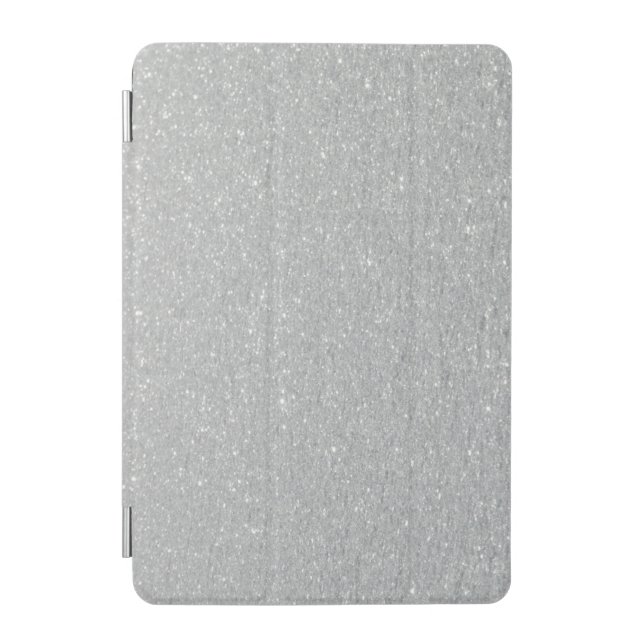 Silver Glitter  iPad Mini Cover (Front)