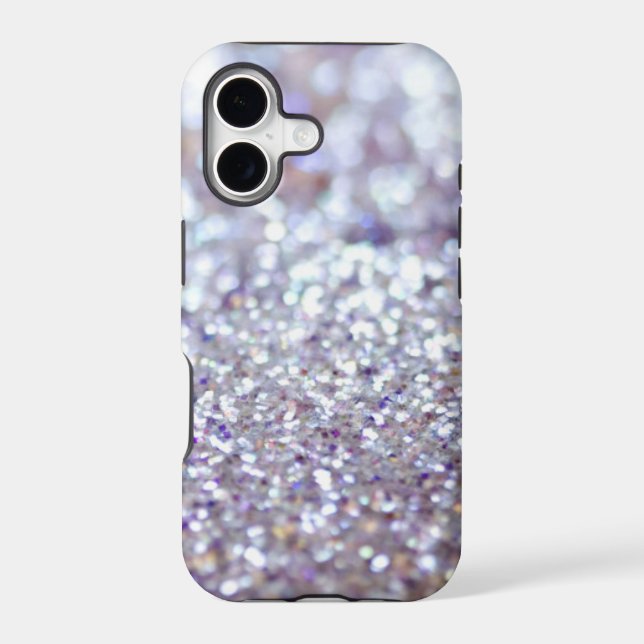 Silver Glitter Iphone Case (Back)