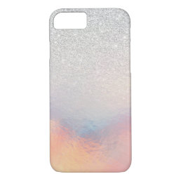 Silver Glitter Iridescent Holographic Gradient iPhone 8/7 Case
