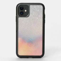 Silver Glitter Iridescent Holographic Gradient OtterBox Symmetry iPhone 11 Case