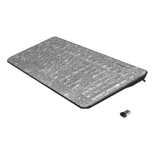 Silver Glitter Keyboard (Angled)