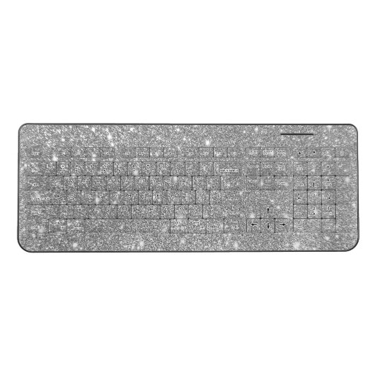 Silver Glitter Keyboard (Front)