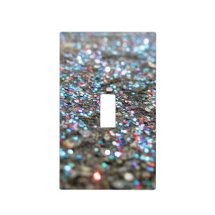 Silver Glitter Lightswitch Light Switch Cover