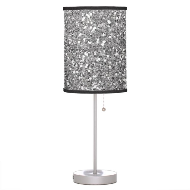 silver glitter lamps