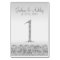 Silver Glitter Look Wedding Table Numbers-1