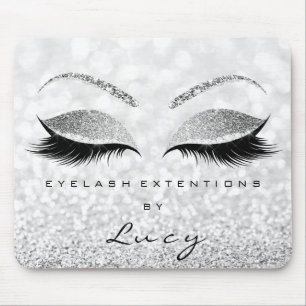 Silver Glitter Makeup Beauty Studio Lash Grey More Mouse Pad