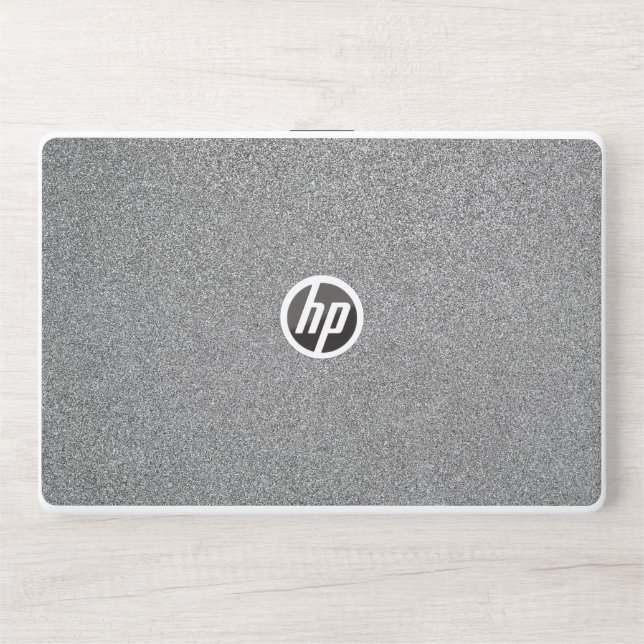 Silver Glitter Marbel HP Laptop skin 15t/15z (Front)