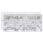Silver Glitter Marble Check Gift Certificate
