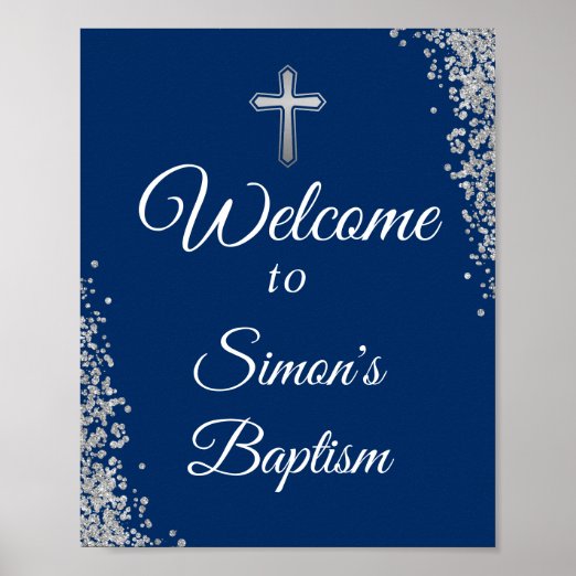 Boy Christening Posters & Photo Prints Zazzle