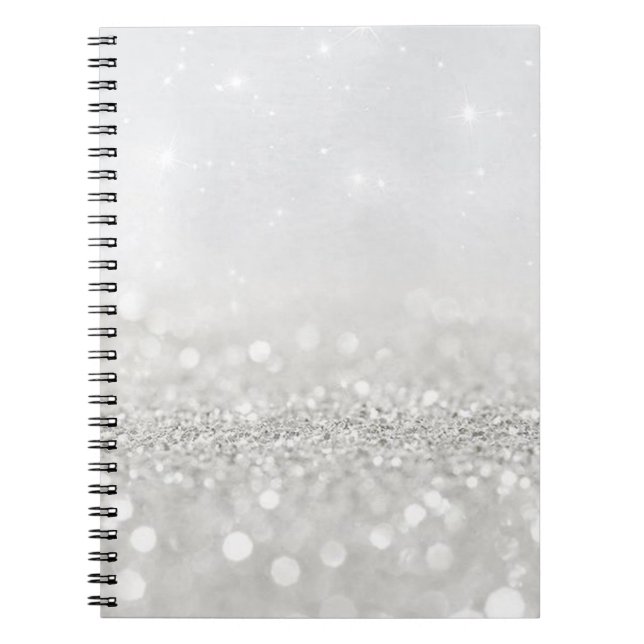 Silver Glitter Notebook (Front)