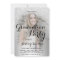Silver glitter ombre metallic photo graduation