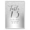 Silver glitter ombre metallic wedding table
