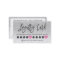 Silver glitter ombre script makeup marble 10