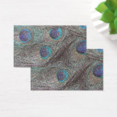 Silver glitter peacock feathers (Desk)