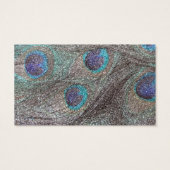 Silver glitter peacock feathers (Back)