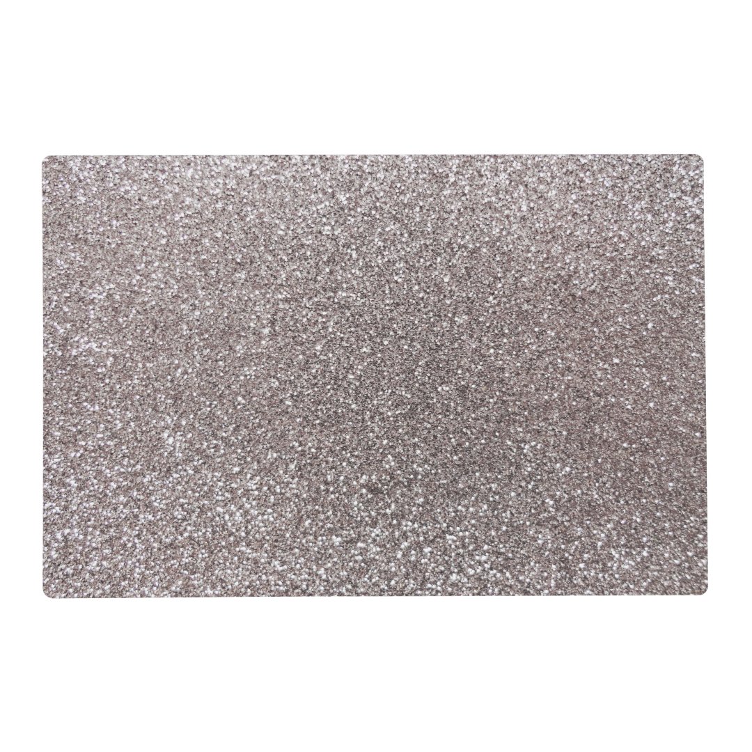 Silver glitter placemat Zazzle