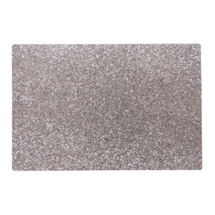Silver glitter placemat