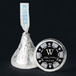 Silver Glitter Poker Chip Casino Wedding Hershey®'s Kisses®<br><div class="desc">Celebrate in style with these modern and very trendy casino themed wedding favors. This design is easy to personalize with your special event wording and your guests will be thrilled when they receive these fabulous wedding favors. Matching wedding items can be found in the collection.</div>