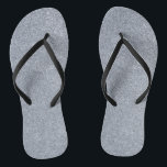 Silver Glitter Print Metallic Wedding bride groom Flip Flops<br><div class="desc">This beautiful silver metallic print is a Gorgeous Decorative accessory in a very current trendy color, it will bring gorgeous style to your look. You can also personalize it by adding own monogram or photograph for all special occasions in your life for you and your loved ones (birthday, party, valentines...</div>