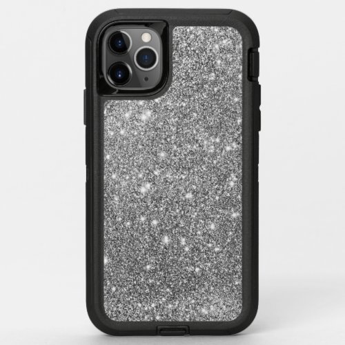 Silver Glitter Print Sparkling Phone Case