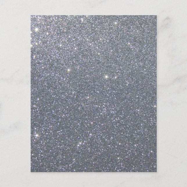 Silver glitter scrapbook background paper (Front)