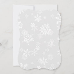 Silver Glitter Snowflake Twins Baby Shower Invitation | Zazzle