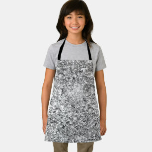 Silver Glitter Sparkle Apron