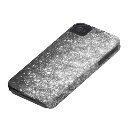 Silver GLitter Sparkle iPhone Case (Bottom)