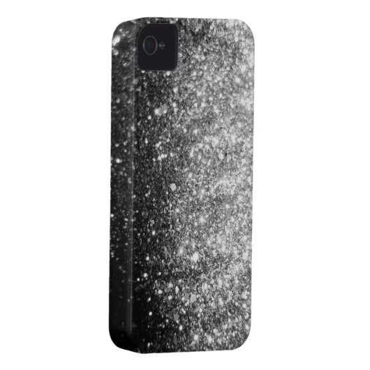 Silver GLitter Sparkle iPhone Case (Back/Right)