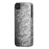 Silver GLitter Sparkle iPhone Case (Back Left)