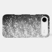 Silver GLitter Sparkle iPhone Case (Back (Horizontal))