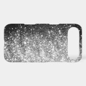 Silver GLitter Sparkle iPhone Case (Back (Horizontal))