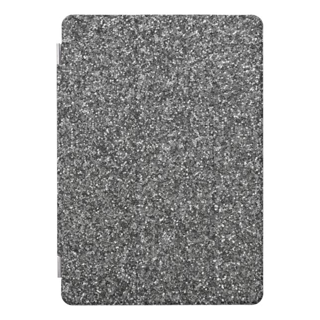 Silver Glitter Sparkle Metallic iPad Pro case (Front)