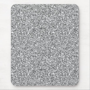 Silver Glitter Sparkle Metallic Mouse Pad
