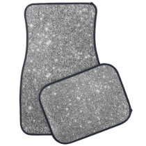 Silver Glitter Sparkles Car Mat Silver Glitter Sparkles Car Mat