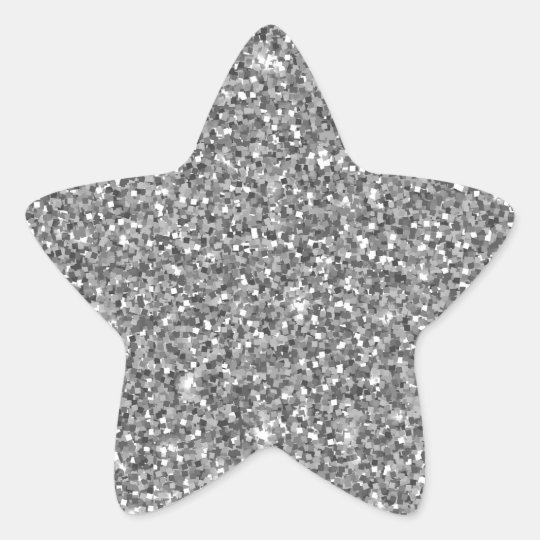 Silver Glitter Sticker | Zazzle.com