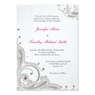 Wedding Invitations Event By Monica Garrett At Color Monday Silver Pink