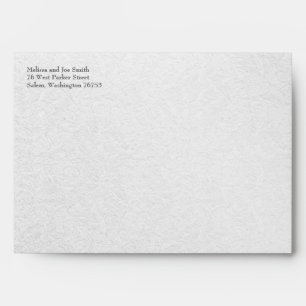 Silver glitter swirls + purple jewels A7 envelope