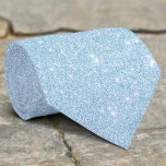 Silver Glitter Texture Blue Sparkling Shiny Neck Tie<br><div class="desc">Silver Glitter Texture Blue Sparkling Shiny</div>