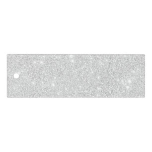 Silver Glitter Texture White Sparkling Shiny Ruler