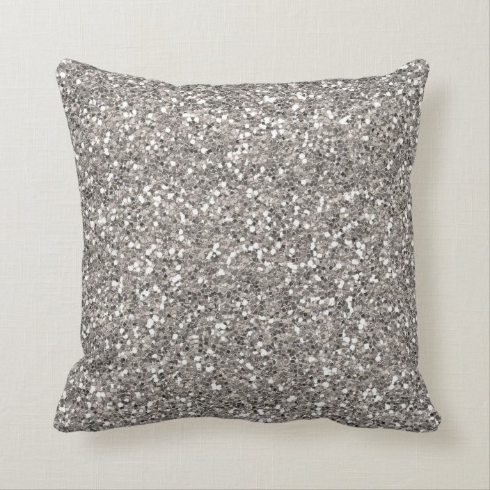 silver sequin throw pillows