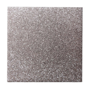 Silver glitter tile